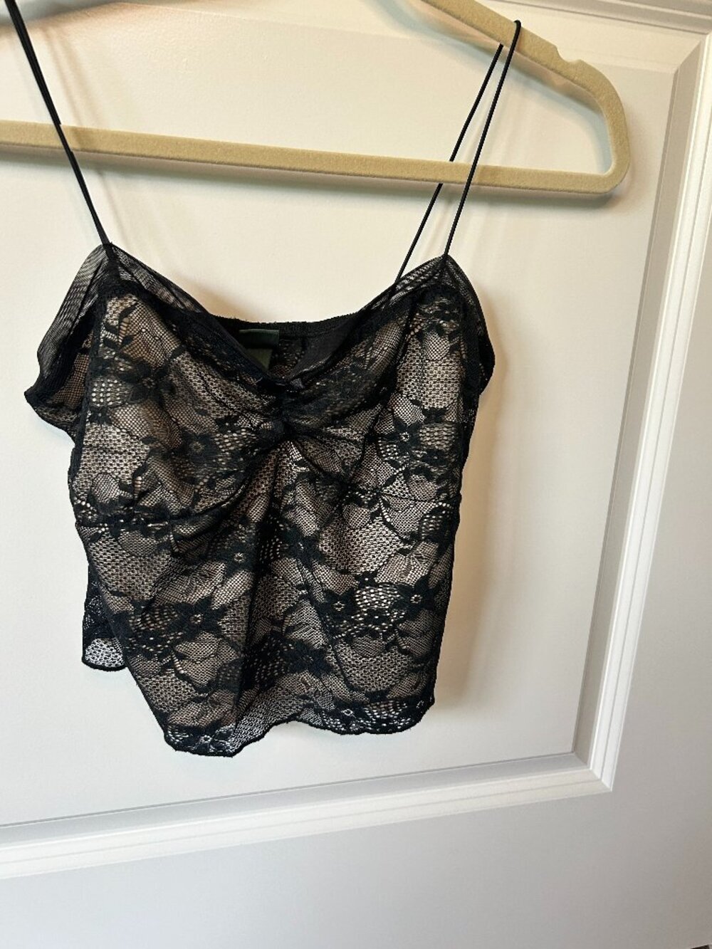 Wild Fable Black Lace Camisole Tank Size S EUC - Picture 2 of 3